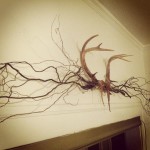 Antler and Willow Branch Wall Hanging